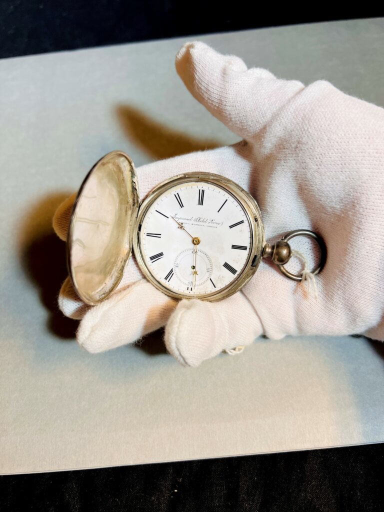 Silver pocket watch -1924 London (HHC Archive)